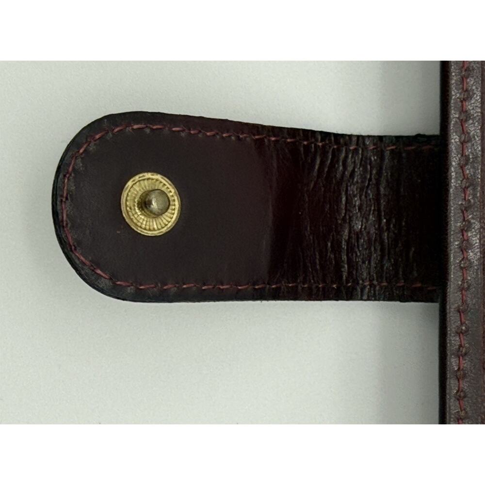 BOSCA Burgundy Calfskin Leather Travel Wallet Passport Baggage Organizer - Picture 8 of 12